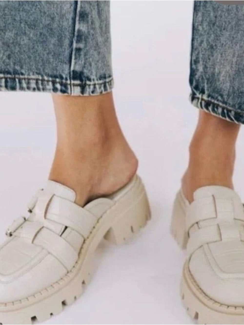 Free People Lyra Lug Mule, size 37.5 (7) - Picture 3 of 9